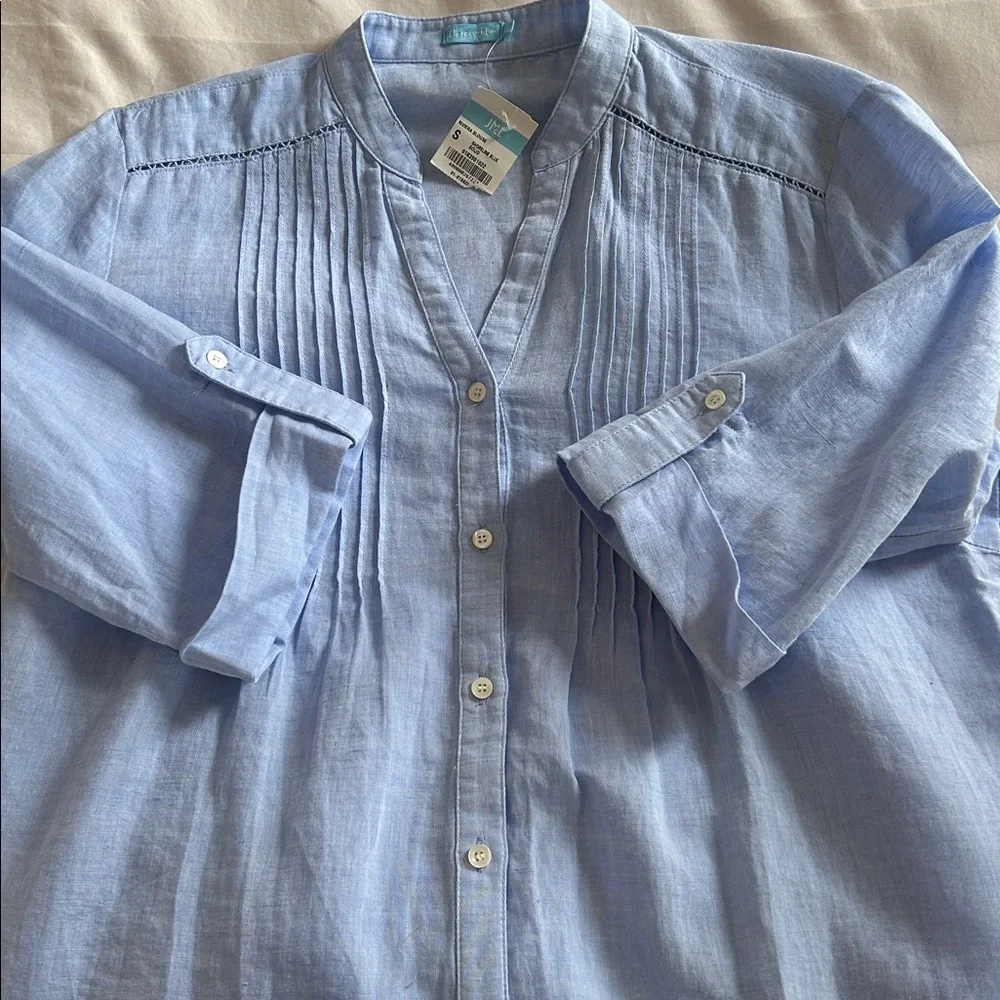 J.McLaughlin Rivierva Linen Cotton Shirt - Picture 3 of 9